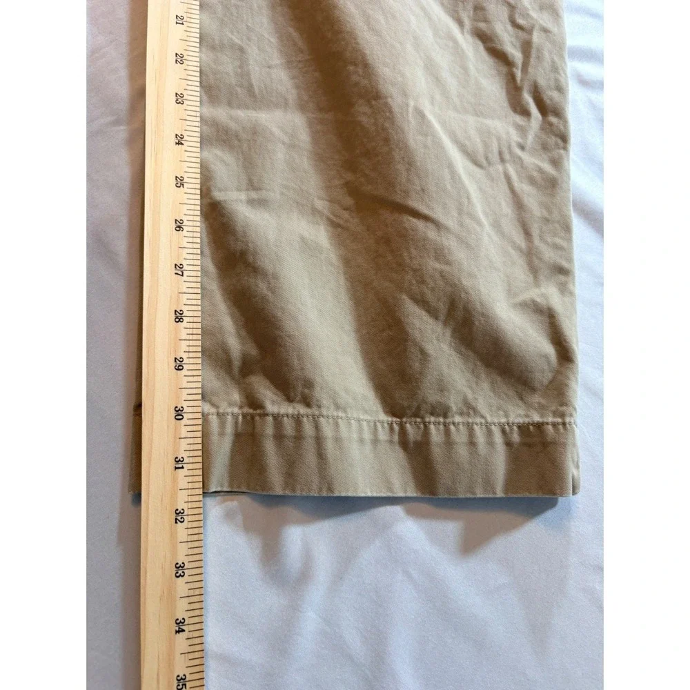 Banana Republic Dawson Chino Pants Mens 38x32 Relaxed Fit Khaki Cotton Casual